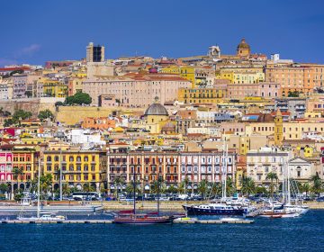 Cagliari,,Sardinia,,Italy,Cityscape.