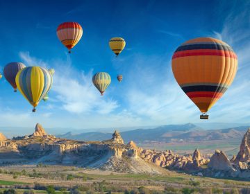 Surise,View,Of,Unusual,Rocky,Landscape,In,Cappadocia,,Turkey.,Colorful